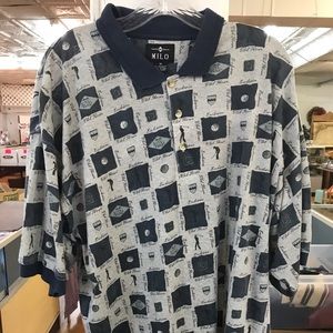 Milo XL polo golf golfer short sleeve shirt e87